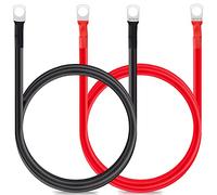 Bolatus Battery Inverter Cable 1m 5AWG/16mm² 12v Battery Cable Red and Black Auto Battery Leads with SC16-10 Ring Terminals Copper Flexible Wire for Motorcycle, Solar RV & Marine