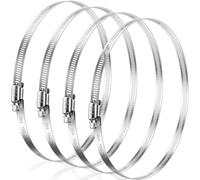 Bolatus Hose Clips 194-216 mm, 4 Pcs Hose Clamp Stainless Steel 304