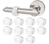 Bolatus Pack of 10 Door Handle Buffers, Transparent Door Handle Protection, Door Handle Protector, Door Handle Buffer for Protection of Walls and Furniture (O-Shaped)