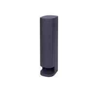BOLD 19448 VOLO Outdoor garden socket outlet (socket column) anthracite (2x Schuko | IP44 Outdoor socket tower| 3680 Watt | 38.5 x 13.5 x 9.5 cm | Easy assembly | Plastic-free packaging)