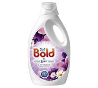 Bold 2-in-1 Washing Liquid, 3 Litre, Lavender and Camomile, Pack of 3, Total 180 Washes