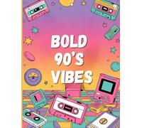 Bold 90’s Vibes: Easy Coloring Book for Retro Lovers