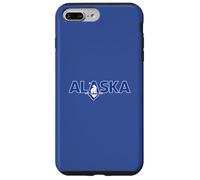 Bold Alaska Text With A Polar Bear Over A Glacier Minimalist Case for iPhone 7 Plus/8 Plus