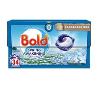 Bold All-in-1 Pods Washing Liquid Capsules 34 Washes, Spring Awakening Washing Detergent, For Brilliant Clean With Built-In Fabric Softener