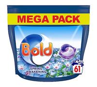 Bold All-in-1 PODS® Washing Liquid Capsules 61 Washes, Spring Awakening Washing Detergent, For Brilliant Clean With Built-In Fabric Softener