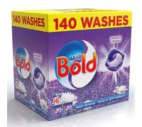 Bold All-in-1 PODS Washing Liquid Laundry Detergent Capsules, 140 Washes, 3.72 Kg Power Pack, Stain Remover For Clothes, Lavender and Camomile Scent