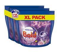 Bold All-in-1 PODS Washing Liquid Laundry Detergent Tablets / Capsules, 135 Washes (45 x 3), Exotic Bloom, For Brilliant Cleaning With Built-In Lenor Freshness
