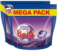 Bold All-in-1 PODS Washing Liquid Laundry Detergent Tablets/Capsules, 135 Washes (45 x 3), Ruby Jasmine, for Brilliant Cleaning with Built-in Lenor Freshness