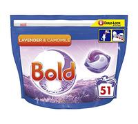 Bold All-in-1 Pods Washing Liquid Laundry Detergent Tablets/Capsules, 51 Washes, Lavender and Camomile
