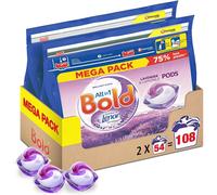 Bold All-in-1 PODS® Laundry Capsules, 108 Washes (54 x 2), Lavender & Camomile - Brilliant Cleaning with Built-in Fabric Softener