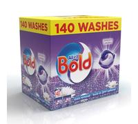 Bold All-In-One Washing Laundry Pods - Lavender & Camomile - Built-in Fabric Softener - 140 Pods