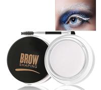 Bold and Beautiful: White Waterproof Eyebrow Pomade with Brush - Smudgeproof, Quick Dry, Non-Greasy and Lightweight Eyebrow Gel Soap for Perfect 3D Brows(06# WHITE)