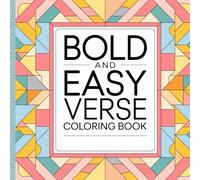 Bold and Easy Bible Verse Coloring Book: Big Letters and Simple Designs for Relaxation