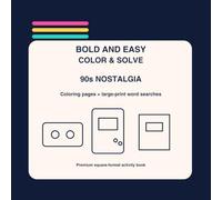 Bold and Easy Color & Solve: 90s Nostalgia