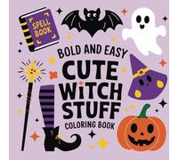 Bold and Easy Cute Witch Stuff Coloring Book: This magical coloring book is filled with enchanting designs that are both bold and easy to color. Great for all ages.