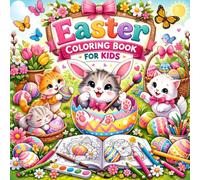 Bold and Easy Easter Coloring Book: Simple Spring Designs for Toddlers - Cute Bunnies, Kittens, and Chicks for Early Learners Ages 2-5 (8.5 x 8.5 Inch)