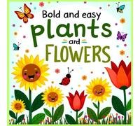Bold and Easy Flowers and Plants Coloring Book: 43 Fun, and Simple Designs for Kids and Adults for Stress Relief and Relaxation