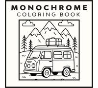 Bold and Easy Monochrome Coloring Book: A Mindfull And Relaxing Black & White Coloring Journey For Adults And Kids (Black art Monochrome coloring books)