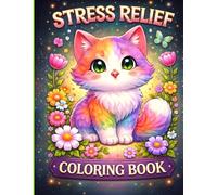 Bold and Easy Stress Relief Coloring Book: Simple and Big Designs for Adults and Seniors featuring Cute Animals, Cozy Spaces, and Nature Patterns for Instant Relaxation | Adults coloring book