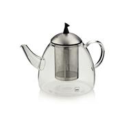 Bold and Long Glass Teapot with Stainless Steel Series Aurora 1800 ml