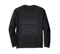 Bold and Script Senior 2026 Concept Long Sleeve T-Shirt