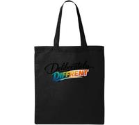 Bold and Vibrant Motivational Typography Natural Cotton Tote Bag Black