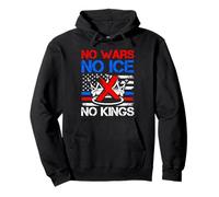Bold Anti-War Crown Statement Pullover Hoodie
