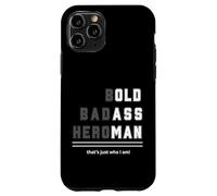 Bold Badass Heroman That's Just Who Old Guy Tee Case for iPhone 11 Pro