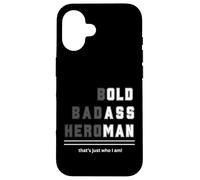 Bold Badass Heroman That's Just Who Old Guy Tee Case for iPhone 16