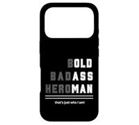 Bold Badass Heroman That's Just Who Old Guy Tee Case for iPhone 17 Pro