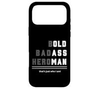 Bold Badass Heroman That's Just Who Old Guy Tee Case for iPhone 17 Pro Max