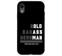 Bold Badass Heroman That's Just Who Old Guy Tee Case for iPhone XR