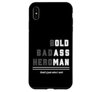 Bold Badass Heroman That's Just Who Old Guy Tee Case for iPhone XS Max