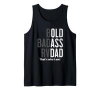Bold Badass RV Dad Gag Funny Fathers Day Husband Birthday Tank Top