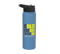 Bold Badass Super Human That's Just Who I Am Stainless Steel Insulated Water Bottle