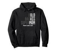 Bold Badass Super Mom Funny Mother Hero Humor Women Gag Joke Pullover Hoodie