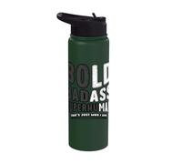 Bold Badass Superhuman Funny Dad Grandpa Father's Day Stainless Steel Insulated Water Bottle