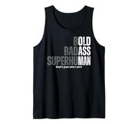 Bold Badass Superhuman Funny Old Man Birthday Fathers Day Tank Top