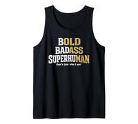 Bold Badass Superhuman Funny Sarcastic Old Ass Man Vintage Tank Top