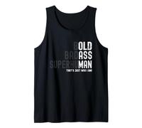 Bold Badass Superhuman Old Man Dad Grandpa Fathers Day Tank Top