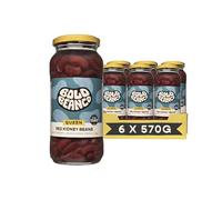 Bold Bean Queen Red Beans 6 x 570g - High Protein & Fibre - Ready to Eat - Vegan, Gluten Free Pantry Staple