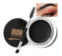 Bold & Beautiful Black Eyebrow Pomade with Brush - Quick Dry, Non-Greasy, Lightweight Gel Soap for Perfect 3D Brows"