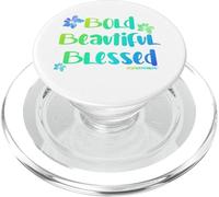 Bold Beautiful Blessed Floral Religious Inspirational Teens PopSockets PopGrip for MagSafe