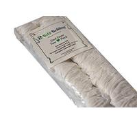 Bold Bedding Cord & Chain Cover, 6.5 feet, 2 Pack Silk-Type Fabric, Hook-and-Loop Strip Close- Use for Chandelier, Lighting, Wires (White)