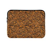 Bold Black Tiger Spots Orange Laptop Sleeves Padded Laptops Case Pink Designer Carrying Work Computer Cover for Computer Pro 14 Inch Sleeve Universal Large