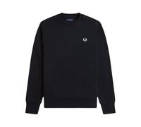Bold Branding Crewneck Sweatshirt, male, Fred Perry, Sweatshirts, Black, L, Sweatshirts & Hoodies L