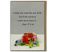 Bold & Bright - Funny Birthday Card - '17 It Is! - Hilariously Funny Cards - Cheeky Cards For Him Her Friends - Sold by Brainbox Candy