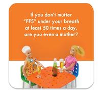 Bold & Bright - Funny Coaster - Small Gift Ideas For Her Mum - Friends Birthday - New Home Gift - Presents For Ladies Women - Sold By Brainbox Candy