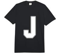 Bold Capital Letter J Varsity Team Alphabet Comfort Colors Adult Heavyweight T-Shirt