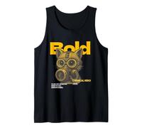 Bold Cat Gas Mask Chemical Hero Design Tank Top